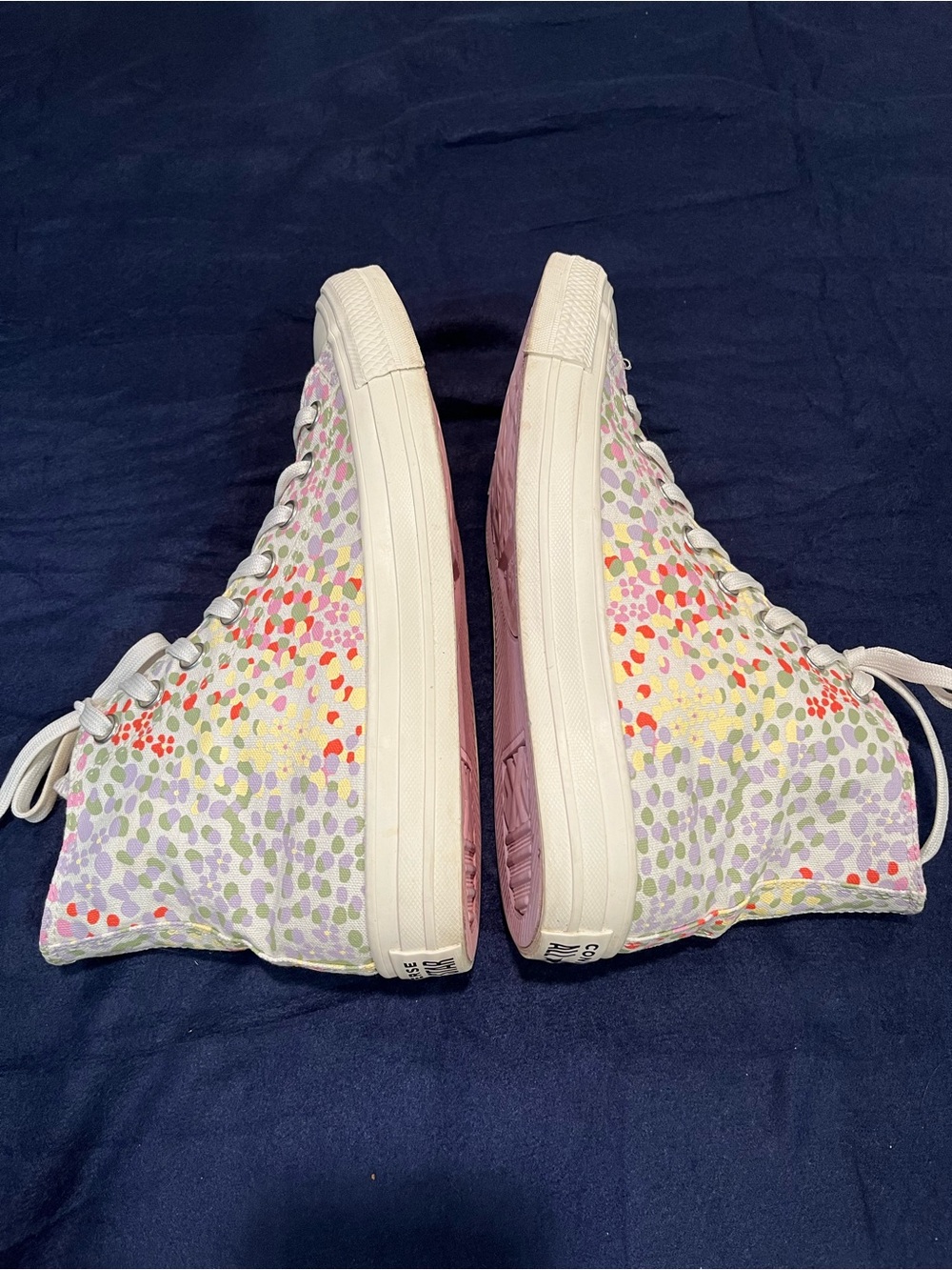 Converse Chuck Taylor High Top Multicolor Confetti Dot - Size 9 - Picture 13 of 14